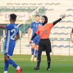 داور محجبه اماراتی در دیدار مصر و ازبکستان جنجالی شد / فیلم