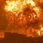 اولین تصاویر از انفجار مهیب در این شهر / مصدومیت ۷ آتش‌نشان