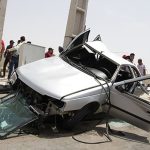 نصف شدن پژو پارس از وسط در تصادف هولناک جاده ماهشهر+ فیلم