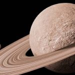 لحظه حیرت انگیز طلوع زحل از پشت ماه+ فیلم