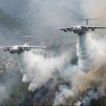 هواپیما‌های اطفا حریق ترکیه در فرودگاه نوشهر+ عکس