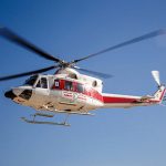 اعزام بالگرد امدادی هلال احمر برای اطفای حریق جنگل‌های جلفا+ فیلم