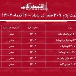 افزایش سنگین قیمت پژو ۲۰۷ / خریداران ۳۳۰ میلیون تومان سود کردند! + جدول آذر ۱۴۰۴