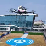 تاکسی‌های پرنده برقی چین با سرعت ۲۰۰ کیلومتر بر ساعت و کرایه باورنکردنی رونمایی شدند