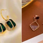 گوشواره زیبا و مدرن طلا؛ ۱۵ عکس از ترندهای درخشان زنانه با طرح‌های خاص