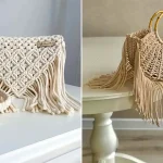 کیف دستی مکرومه شیک؛ ۱۵ عکس از کیف‌های بافته‌شده با رنگ‌های طبیعی
