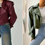 کت چرم کوتاه زنانه ترند؛ ۱۵ مدل جذاب برای استایل خیابونی خاص و شیک