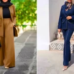 کت شلوار ست زنانه مدرن؛ ۱۵ مدل فشن اروپایی با دوخت ظریف و برش‌های خاص