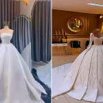 لباس عروس عربی شیک؛ ۱۵ مدل جدید و ترند ۲۰۲۵ با دنباله‌های سلطنتی و کریستال