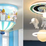 لوستر فانتزی اتاق کودک؛ ۱۵ مدل جذاب با طراحی کارتونی و نور آرام‌بخش