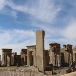 مرمتگران در تخت جمشید مشغولند؛ استحکام‌بخشی در کاخ هدیش (تصاویر)