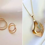 نیم ست طلا لاکچری؛ ۱۵ عکس از مدل‌های خاص مناسب استایل ساده و شیک روزانه