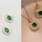 نیم ست زمرد طلا؛ ۱۵ مدل خاص و جدید برای استایل شیک و ترند سال ۲۰۲۵ نیم ست زمرد طلا؛ ۱۵ مدل خاص و جدید برای استایل شیک و ترند سال ۲۰۲۵