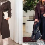 پالتو قهوه ای ترند زنانه؛ ۱۵ مدل شیک مناسب استایل رسمی و روزمره بانوان شیک