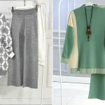 ست بافتنی زنانه زیبا؛ ۱۵ ایده جذاب برای استایل روزمره و مهمانی‌های دوستانه