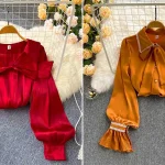 شومیز آستین دار زنانه؛ ۱۵ مدل خاص و شیک برای استایل روزمره و کاری