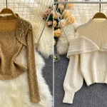 شومیز مجلسی بافت زنانه؛ ۱۵ مدل داغ فشن پاییز با بافت نرم و خوش‌دوخت