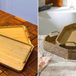 سینی چوبی لوکس و زیبا؛ ۱۵ مدل جذاب دکوراتیو برای پذیرایی خاص و شیک