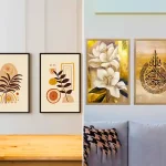 تابلو سه تیکه لوکس و مدرن؛ ۱۵ مدل جذاب و خاص برای دکوراسیون شیک منزل