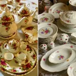 ظروف گل قرمز کلاسیک؛ ۱۵ مدل هنرمندانه و مجلل برای ویترین‌های خانه‌های کلاسیک