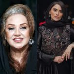 شیون و زاری بی امان بازیگر زن معروف در بغل نسرین مقانلو در یک مراسم + فیلم