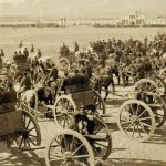 تصویری نایاب از توپهای جنگی در میدان مشق قاجار تصویری نایاب از توپهای جنگی در میدان مشق قاجار