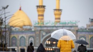 هوای بینالحرمین بارانی شد+ فیلم هوای بینالحرمین بارانی شد+ فیلم