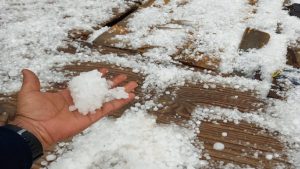 بارش شدید تگرگ در بوشهر+ فیلم بارش شدید تگرگ در بوشهر+ فیلم