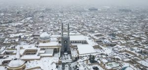 بارش برف یزد را سفیدپوش کرد+ فیلم بارش برف یزد را سفیدپوش کرد+ فیلم