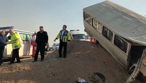 جزییات واژگونی مینی‌بوس دانش‌آموزان در گرمسار+ فیلم