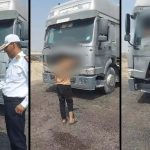 توقیف کامیون ۱۰ چرخ با راننده ۱۷ ساله در اهواز