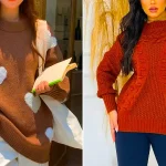 بلوز بافت خوش‌رنگ زمستانی؛ ۱۵ عکس جذاب برای استایل شیک و متفاوت روزهای سرد