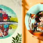 بشقاب دکوری نقاشی شده با آبرنگ؛ ۱۵ مدل شیک هنری؛ ایده خلاقانه تزئین منزل شما بشقاب دکوری نقاشی شده با آبرنگ؛ ۱۵ مدل شیک هنری؛ ایده خلاقانه تزئین منزل شما