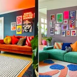 چیدمان ماکسیمال پذیرایی جذاب؛ ۱۵ ایده خیره‌کننده برای خلق فضایی پرانرژی و متفاوت