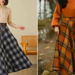 دامن پشمی پاییزی؛ ۱۵ ایده جذاب و متفاوت برای تیپ‌های گرم و لاکچری دخترانه