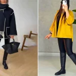 استایل زنانه گرم با بوت بلند؛ ۱۵ مدل خاص برای ساختن ترکیب گرم روزمره شیک