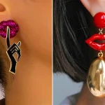گوشواره طرح لب فانتزی؛ ۱۵ مدل خاص و براق برای استایل دخترانه امروزی