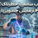 ۴ ترفند علمی و کاربردی برای اطمینان از سلامت آب آشامیدنی