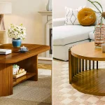 میز چوبی لوکس جلو مبلی؛ ۱۵ مدل خاص و زیبا برای دکوراسیون مدرن‌ منزل