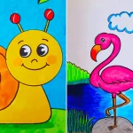 نقاشی برای کلاس پنجم؛ ۱۵ عکس ساده آموزنده برای طراحی طرح‌های ابتدایی و زیبا