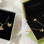 نیم ست طلا ظریف مدرن نیم ست طلا ظریف مدرن