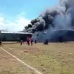 لحظه سقوط هواپیما در مکزیک لحظه سقوط هواپیما در مکزیک