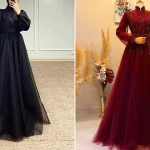 پیراهن مجلسی بلند و پوشیده؛ ۱۵ مدل خاص از ترندهای مجلسی زنانه سال جدید