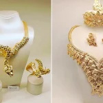 سرویس طلا نمادار زنانه؛ ۱۵ مدل فانتزی و مد روز برای خانم‌های خوش‌سلیقه و خاص‌پسند