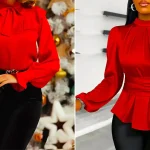 شومیز قرمز رنگ لوکس؛ ۱۵ مدل شیک برای استایل خاص مهمانی رسمی زنانه