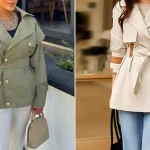 ترنچ کت زنانه شیک؛ ۱۵ مدل جدید با برش‌ مدرن و رنگ‌های پاییزی ملایم