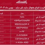قیمت جدید انواع ساید بای ساید خارجی در بازار / ساید بای ساید ال جی، بوش و سامسونگ چند شد؟ + جدول بهمن ماه ۱۴۰۴