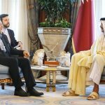 مذاکره لاریجانی و مقام قطری پشت درب‌های بسته