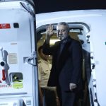 علی لاریجانی دوحه را به مقصد ایران ترک کرد