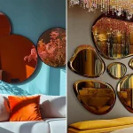 آینه دیواری مدرن؛ ۱۵ عکس خیره‌کننده با طراحی مینیمال و دکوراسیون لوکس